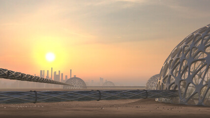 Red Planet Futuristic Colony © 3000ad