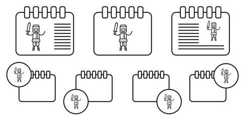 Knight, adventure vector icon in calender set illustration for ui and ux, website or mobile application