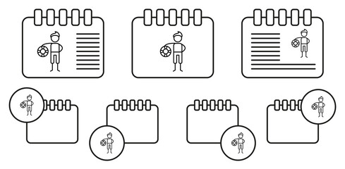 Lifesaver, adventure vector icon in calender set illustration for ui and ux, website or mobile application