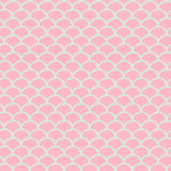 Little mermaid seamless pattern