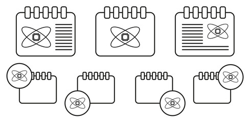 Smart cheap artificial intelligence concept line vector icon in calender set illustration for ui and ux, website or mobile application