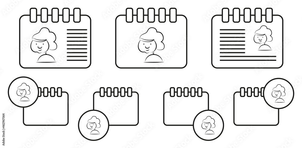 Aufkleber cook avatar sketch vector icon in calender set illustration for ui and ux, website or mobile applica