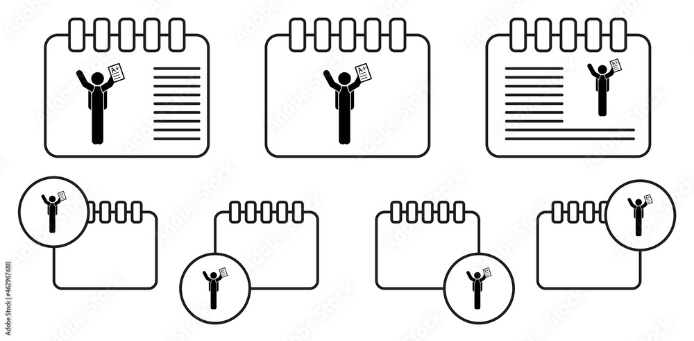Aufkleber excellent mark vector icon in calender set illustration for ui and ux, website or mobile application