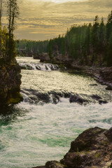 The views of river and fall are also wonderful in Yellowstone National Park