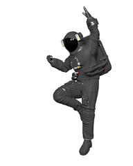 Fototapeta na wymiar astronaut is landing
