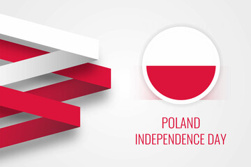 Poland national independence day background templatedesign