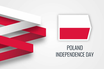 Poland national independence day background templatedesign