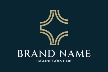 elegant letter c, jewelry logo design, cosmetics logo design