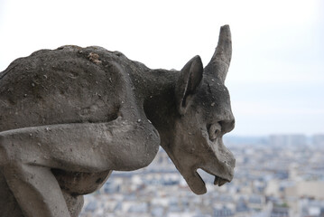 Gargoyle at Notre Dame, Paris, Europe