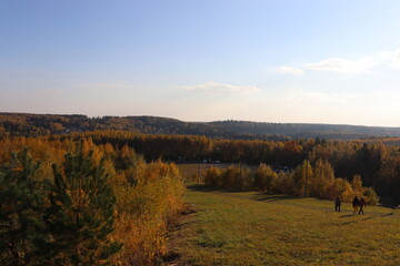 october views at hill spot in Belarus