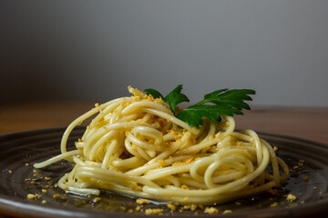 delicious pasta served at an Italian dinner