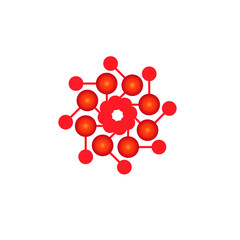 Community, network and social icon design template