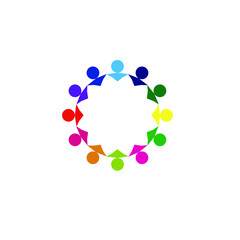 Community, network and social icon design template