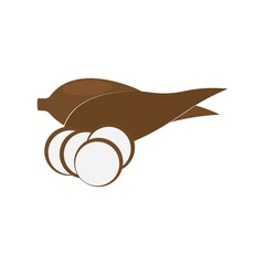 cassava icon logo vector