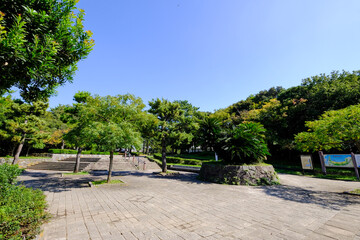 神奈川県横浜市金沢区の海の公園