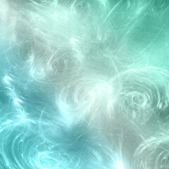Fototapeta na wymiar Beautiful Green and Blue Lighted Swirl Gradient Ombre Design