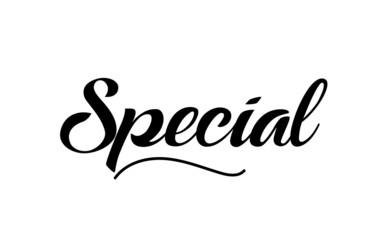Special hand written text word for design. Can be used for a logo