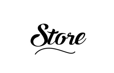Store hand written text word for design. Can be used for a logo