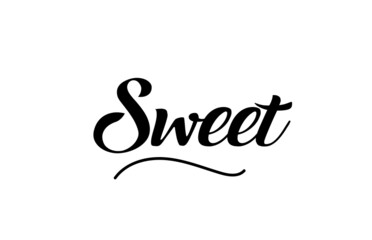 Sweet hand written text word for design. Can be used for a logo