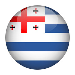 Adjara 3D Rounded Country Flag button Icon