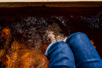 アルプス街道平湯の足湯