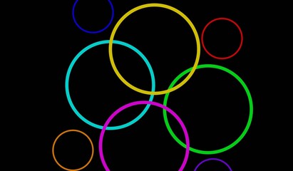 abstract background with glowing circles