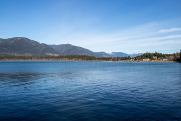 mountain and ocean view at Port Renfrew, British Columbia