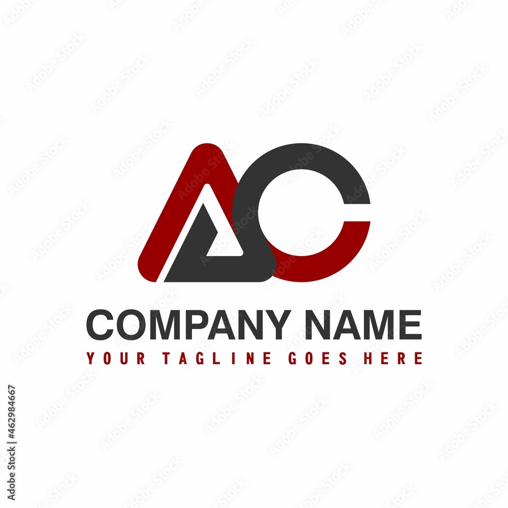Poster letter or word ac connect font image graphic icon logo design abstract concept vector stock. can be 
