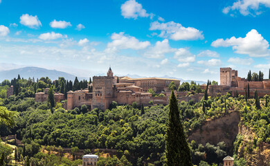 Arabic fortress of Alhambra in Granada