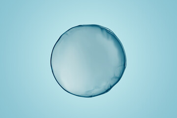 Macro close up of soap bubbles look like scientific image of cell and cell membrane	