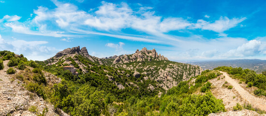 Montserrat mountains in Spain