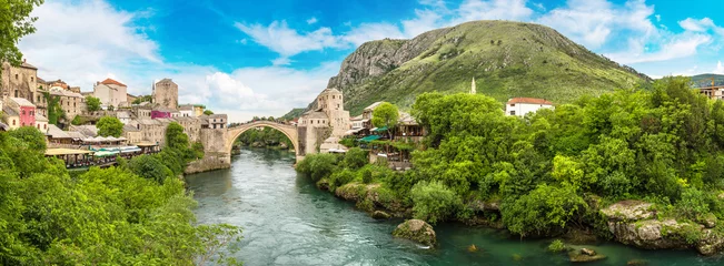 Papier Peint photo autocollant Stari Most Le vieux pont de Mostar