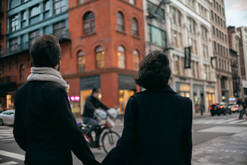 Couple in Soho, New York City.