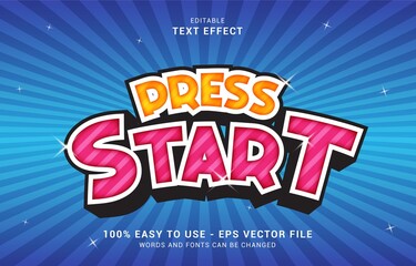 editable text effect, Press Start Game style