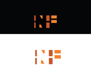  letter N and F Logo