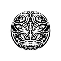 polynesian tattoo wrist sleeve tribal pattern forearm. ethnic template ornaments vector.