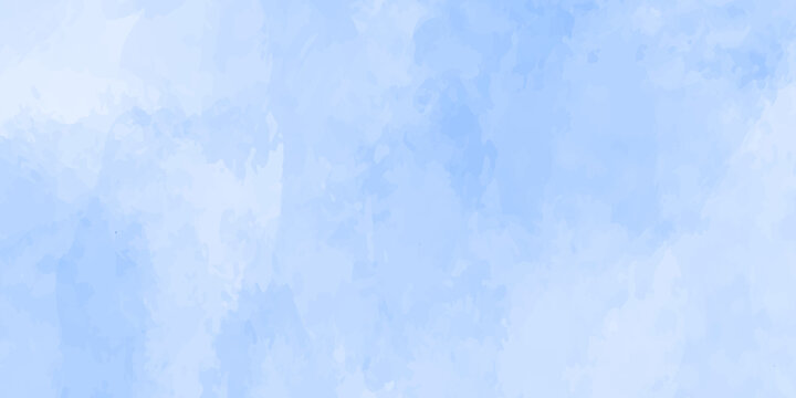 light blue watercolor plain monotonous background with light spots of paint. universal background for any purpose and decor. 