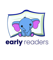 children reading logo