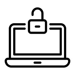 laptop line icon