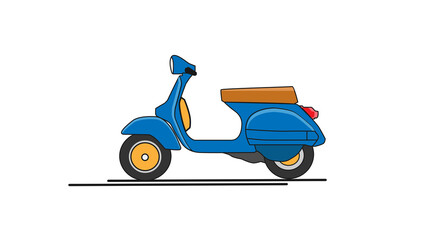 Scooter Motorcycle with a simple look and elegant color