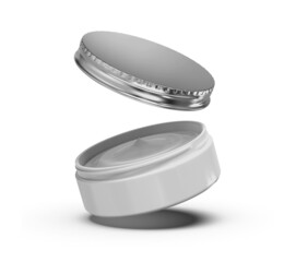 Blank Plastic Jar with Cream