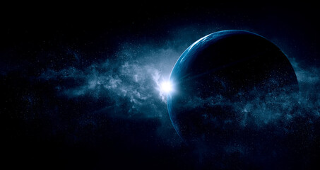 Image of planet in outer space. © Sergey Nivens