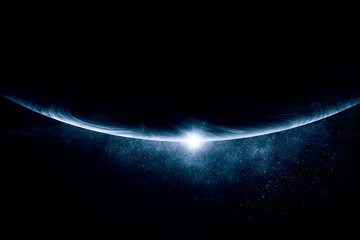 Image of planet in outer space. © Sergey Nivens