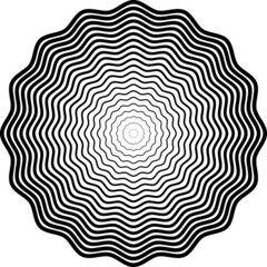 Hypnotic Fascinating Abstract Image. Vector Illustration. EPS10