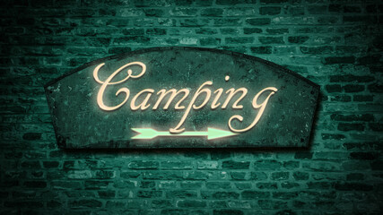 Street Sign to Camping