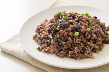 Stir-fried Chinese Olives with Minced Pork