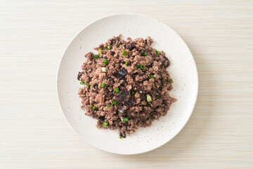 Stir-fried Chinese Olives with Minced Pork