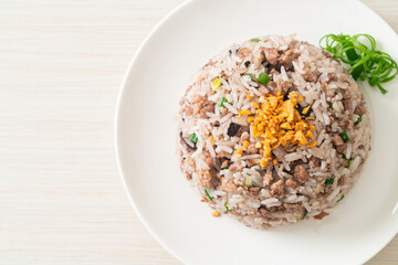 Salted Chinese Black Olive Fried Rice with Minced Pork