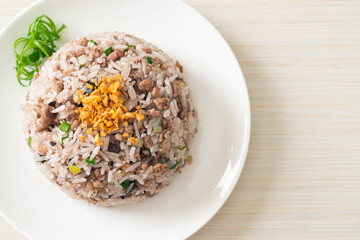Salted Chinese Black Olive Fried Rice with Minced Pork