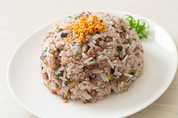 Salted Chinese Black Olive Fried Rice with Minced Pork